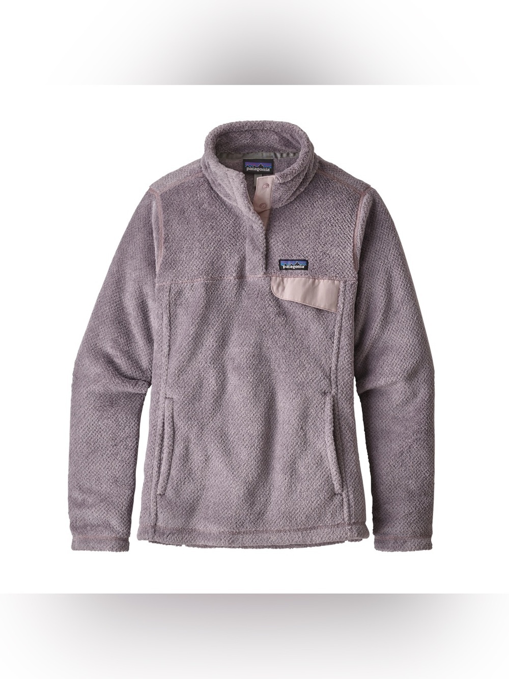 Patagonia Women’s Re-Tool Snap-T Pullover Jacket Sweater Soft Knit Purple